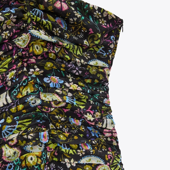 ZARA draped halter mini dress - Picture 4 of 7